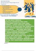 ATI RN ADULT MEDICAL SURGICAL&sol;ADVANCED MED-SURG PROCTORED EXAM 2025-2026 &lpar;NGN FORMAT&rpar; &vert; LATEST OFFICIAL VERSION &vert; COMPLETE 70-QUESTION TEST BANK WITH 100&percnt; VERIFIED ANSWERS & DETAILED RATIONALES  &vert; INCLUDES NEXT-GEN NCLEX&reg; CLINICAL JUDGMENT SCENARIOS &plus; PRI