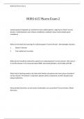 NURS 615 Pharm Exam 2 Questions and Answers&excl; 100&percnt; CORRECT ANSWERS