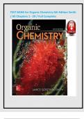 TEST BANK for Organic Chemistry 6th Edition Smith  &sol; All Chapters 1 - 29 &sol; Full Complete
