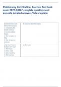 Exam &lpar;elaborations&rpar; Phlebotomy Certification   