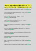Oregon boilers Exam UPDATED ACTUAL  QUESTIONS AND CORRECT ANSWERS