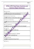SPMA 2P27 Final Exam Questions and  Answers &lpar;Expert Solutions&rpar; 