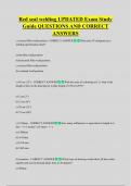 Red seal welding UPDATED Exam Study  Guide QUESTIONS AND CORRECT  ANSWERS