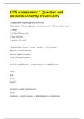 OTS Assessment 1 Question and answers correctly solved 2025 
