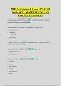 MBA 745 Module 1 Exam UPDATED  Study ACTUAL QUESTIONS AND  CORRECT ANSWERS