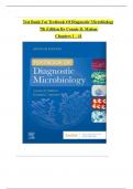 TEST BANK For Textbook Of Diagnostic Microbiology&comma; 7th Edition By Connie R&period; Mahon&comma; Verified Chapters 1 - 41&comma; Complete Newest Version &lpar; Ace Diagnostic Microbiology&colon; Verified Test Bank &rpar;