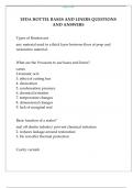 EFDA HOTTEL BASES AND LINERS QUESTIONS AND ANSWERS
