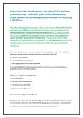 Federal Acquisition Certification in Contracting &lpar;FAC-C&rpar; Pre-Exam Certification Prep &vert; 2025&ndash;2026 &vert; 200 Verified Questions and Correct Answers for Federal Acquisition Certification in Contracting &vert; GRADED A&plus;