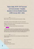 Patient Safety&colon; IHI PS 104 Teamwork and Communication &sol; Complete Questions & Correct Detailed Answers &lpar;100&percnt; Correct&rpar; 2025 &sol; 2026&period; 