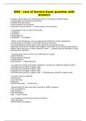 NHA - Line of Service Exam question with answers