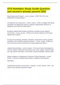 OTS Notetaker Study Guide Question and answers already passed 2025 