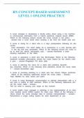 RN CONCEPT-BASED ASSESSMENT LEVEL 1 PRACTICE B