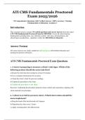 ATI CMS Fundamentals Proctored Exam 2025&sol;2026 &vert; 70 Comprehensive Questions with Verified Answers &vert; 100&percnt; Accuracy &vert; Nursing Fundamentals Certification &vert; Graded A&plus;