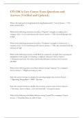 CFI CBCA Core Course Exam Questions and Answers &lpar;Verified and Updated&rpar;