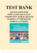Test bank foundations for population health in community public health nursing 5th edition by marcia stanhope