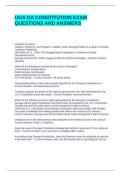 UGA GA CONSTITUTION EXAM QUESTIONS AND ANSWERS