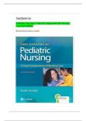 TEST BANK FOR Pediatric Nursing&colon; Critical Components of Nursing Care 3rd Edition by Diane Rudd&comma; Kathryn&comma; Kocisko&sol; QUESTIONS and ANSWER KEY 2025&sol;2026
