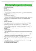 ARRT Registry Exam question with answers