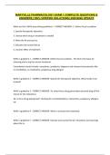 MARYVILLE PHARMACOLOGY EXAM 1 COMPLETE QUESTIONS & ANSWERS &lpar;100&percnt; VERIFIED SOLUTIONS&rpar; 2025&sol;2026 UPDATE