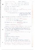 The handwritten notes on the theory of continental drift theory & the sea floor spreading and the plate tectonics theory 