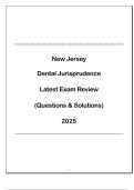 New Jersey Dental Jurisprudence - Latest Exam Review 2025