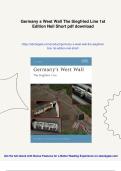 Germany s West Wall The Siegfried Line 1st Edition Neil Short - Instant Download