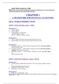 SOLUTION MANUAL FOR FINANCIAL ACCOUNTING FOR MANAGERS 1ST EDITION BY WAYNE THOMAS AND DAVID SPICELAND AND MARK NELSON  CHAPTER 1  &Tab;A FRAMEWORK FOR FINANCIAL ACCOUNTING