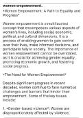 Women empowerment 