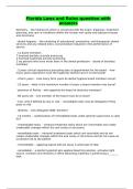 Florida Laws and Rules question with answers