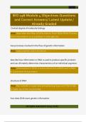 BIO 198 Module 4 Objectives Questions  and Correct Answers&sol; Latest Update &sol;  Already Graded