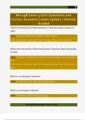Bio  Questions and Correct Answers&sol; Latest Update &sol; Already Graded