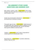 ISA ARBORIST STUDY GUIDE  QUESTIONS AND ANSWERS 2025
