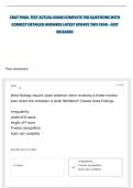 CRAT FINAL TEST ACTUAL EXAM COMPLETE 700 QUESTIONS WITH CORRECT DETAILED ANSWERS LATEST UPDATE THIS YEAR - JUST RELEASED