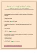 APEA- PSYCH PHARM EXAM 2025 QUESTIONS AND ANSWERS