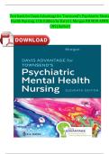 Test Bank for Davis Advantage for Townsend's Psychiatric Mental Health Nursing&comma; 11th Edition by Karyn I&period; Morgan All Chapters included Latest 2025 ISBN&colon; 9781719648240 Newest Version Pdf
