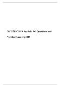 NCCER OSHA Scaffold SG Questions and Verified Answers 2025&period;