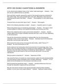 APSY 203 EXAM 2 QUESTIONS & ANSWERS