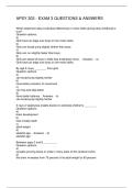 APSY 203 - EXAM 3 QUESTIONS & ANSWERS