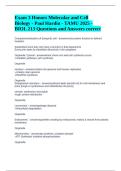 Exam 3 Honors Molecular and Cell Biology - Paul Hardin - TAMU 2025 - BIOL 213 Questions and Answers correct