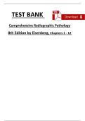Test Bank For Comprehensive Radiographic Pathology 8th Edition By Eisenberg &lpar;4&rpar;&period;