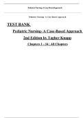 TEST BANK Pediatric Nursing- A Case-Based Approach 2nd Edition by Tagher Knapp Chapters 1 - 34 &vert;
