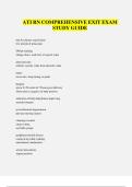 ATI RN Comprehensive Exit Exam &ndash; Ultimate Study Guide &lpar;2026&rpar; 