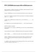 PSY 210 Midterm exam with verified answers&period;