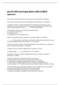 psych 140 exam 4 questions with verified answers&period;