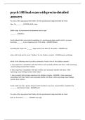 psych 140 final exam with precise detailed answers