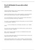 Psych 140 Module 5 Exam with verified answers&period;