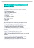 TAMU BIOL 206 Exam 2 Questions and Answers correct
