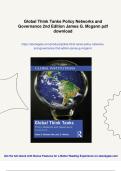 Global Think Tanks Policy Networks and Governance 2nd Edition James G&period; Mcgann - Instant Download