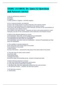 TAMU 213 BIOL Dr&period; Quin &lpar;1&rpar; Questions and Answers correct