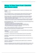 Biology 112 Basu Tamu Exam 1 Questions and Answers correct 